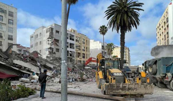 Effondrement d’un immeuble de cinq étages à Casablanca