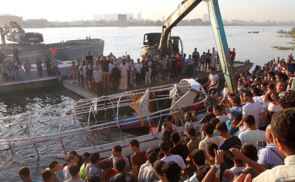 Accident de bateau sur le Nil: 36 morts, selon un nouveau bilan