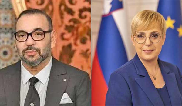 Sa Majesté le Roi félicite la Présidente slovène à l'occasion de la fête nationale de son pays