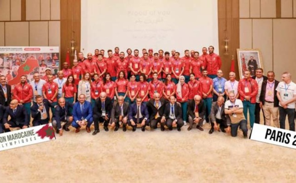 Présentation à Rabat des athlètes marocains qualifiés aux JO Paris-2024