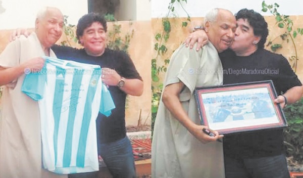 Maradona a rencontré l'arbitre tunisien de “la main de Dieu”