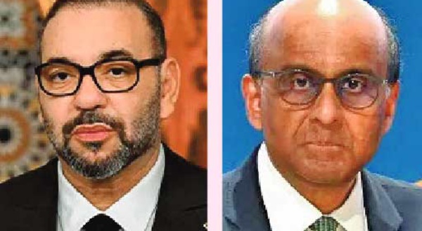 Sa Majesté le Roi félicite le Président de Singapour à l'occasion de la fête nationale de son pays