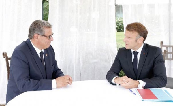 Le chef du gouvernement reçu par le Président français