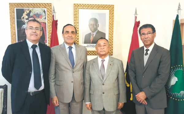 L’ambassadeur d’Angola à Rabat  reçoit une délégation de l’USFP