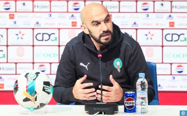 Walid Regragui : Notre principal objectif est de décrocher le billet de qualification le plus rapidement possible