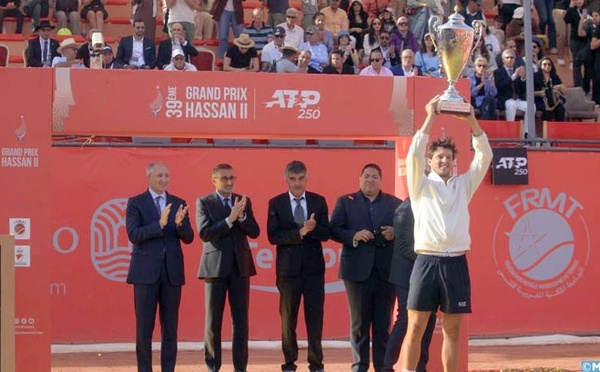 L’Italien Luciano Darderi remporte la 39 ème édition du Grand Prix Hassan II de tennis