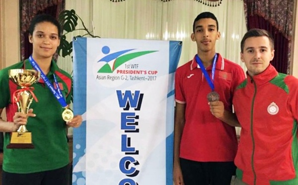 Distinction des taekwondistes marocains à la Coupe du président de la WTF