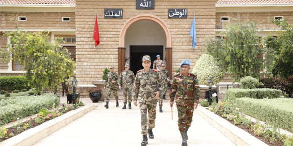 Le Général de corps d’armée, Inspecteur général des FAR, reçoit le Commandant de la mission de l'ONU dans les provinces du Sud du Royaume