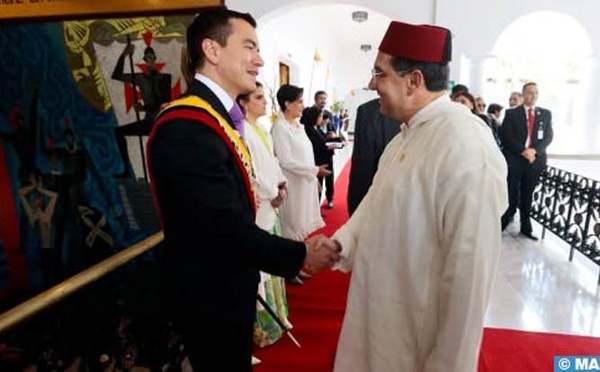 Nasser Bourita représente Sa Majesté le Roi à l’investiture du président équatorien