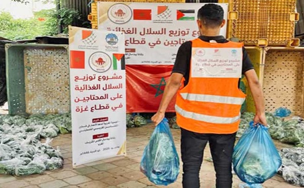 Distribution de 500 paniers alimentaires aux familles les plus démunies à Gaza