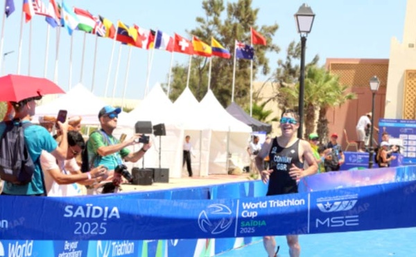 Coupe du monde de Triathlon Moulay El Hassan à Saïdia : Consécration du Britannique Oliver Conway et de la Russe Diana Isakova