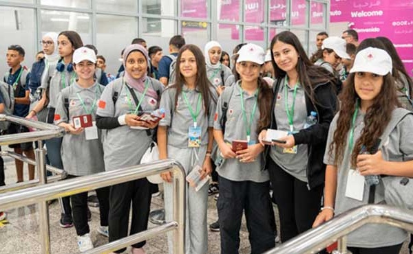 Arrivée à Casablanca d'enfants maqdessis pour participer à la 16ème édition des colonies de vacances