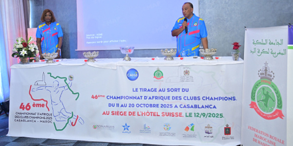 Tirage au sort du 46ᵉ CACC de handball-Maroc 2025