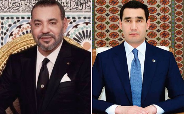 SM le Roi félicite le Président du Turkménistan à l'occasion de la fête nationale de son pays