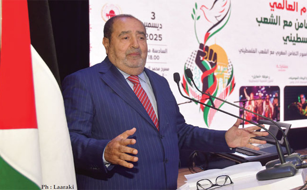 Driss Lachguar : Le choix du Maroc, de son Souverain et de son peuple, est un choix de solidarité positive et efficace pour une Palestine libre. Il est temps, par ailleurs, de mettre fin aux divisions interpalestiniennes