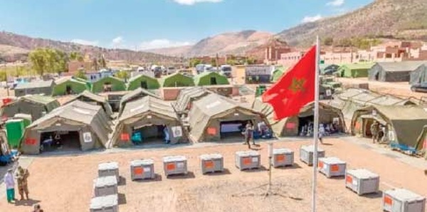 Les FAR déploient trois hôpitaux militaires de campagne dans les provinces d'Azilal, d'Al Haouz et de Midelt