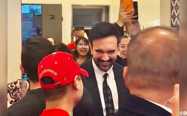 Zohran Mamdani surprend les supporters des Lions de l'Atlas dans un restaurant marocain
