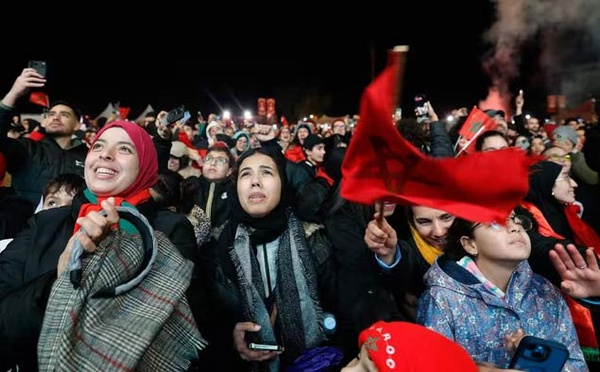 A Laâyoune, les femmes donnent de la voix pour soutenir les Lions de l'Atlas