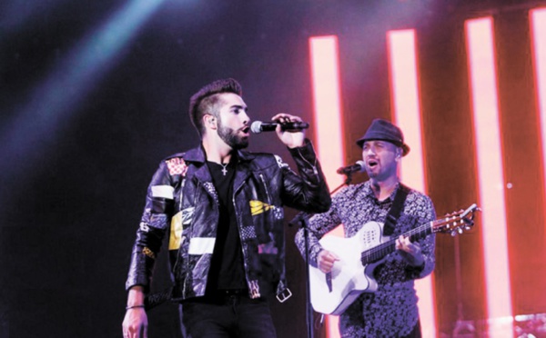 Kendji Girac pousse la chansonnette à Mawazine