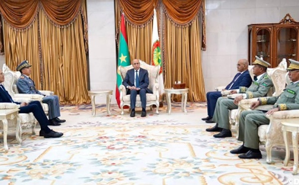 Une délégation conduite par l’Inspecteur Général des FAR effectue une visite de travail en Mauritanie