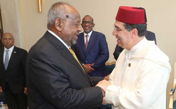 Nasser Bourita représente SM le Roi à la cérémonie d'investiture du président djiboutien