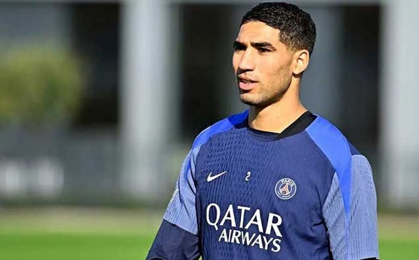 Hakimi de retour à l'entrainement avant le choc PSG-Lens