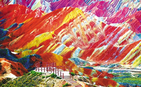 Les destinations les plus spectaculaires du monde : Parc géologique national de Zhangye Danxia - Chine