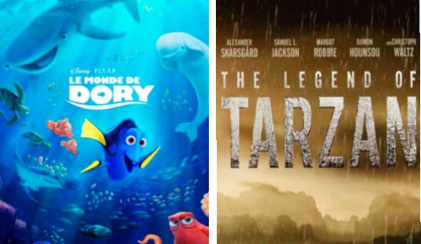 Dory fait plus fort que Tarzan au box-office