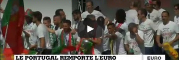Le Portugal champion d'Europe - Grosse fête à Lisbonne pour les coéquipiers de Cristiano Ronaldo