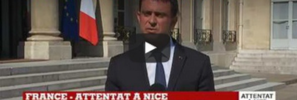 Attentat terroriste à Nice : Deuil national du 16 au 18 juillet en France, selon Manuel Valls