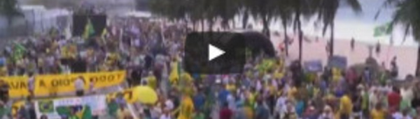 Rio : Des milliers de Brésiliens manifestent pour la destitution définitive de Dilma Rousseff
