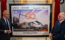 Emission d’un timbre-poste commémoratif du 60eme anniversaire de l’ONCF