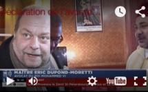 Déclaration Me Dupont Moretti, avocat du Palais