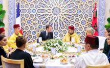 SM le Roi offre un dîner officiel en l'honneur du Président français et de son épouse Mme Brigitte Macron SM le Roi offre un dîner officiel en l'honneur du Président français et de son épouse Mme Brigitte Macron