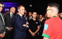 Le Président français échange à Rabat avec de jeunes talents marocains de jeux vidéo et de l'E-sport Le Président français échange à Rabat avec de jeunes talents marocains de jeux vidéo et de l'E-sport