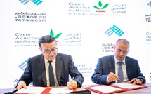 Le Crédit Agricole du Maroc et Tamwilcom signent un accord en vue de soutenir l'innovation financière et agricole Le Crédit Agricole du Maroc et Tamwilcom signent un accord en vue de soutenir l'innovation financière et agricole