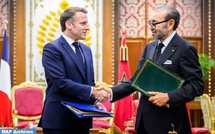 Le Président français se félicite du lancement  par SM le Roi des travaux de réalisation de la  Ligne à Grande Vitesse Kénitra-Marrakech Le Président français se félicite du lancement  par SM le Roi des travaux de réalisation de la  Ligne à Grande Vitesse Kénitra-Marrakech