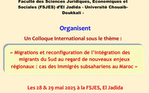 Colloque international à El Jadida : Le Maroc face aux nouveaux défis de la migration subsaharienne Colloque international à El Jadida : Le Maroc face aux nouveaux défis de la migration subsaharienne