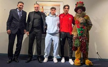Hommage à Bruxelles aux champions du monde U20 Maamar et Tajaouart