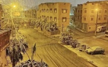 La neige de retour à Oujda