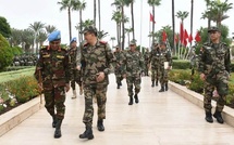 L'Inspecteur Général des FAR s'entretient avec le Commandant de la Force de la mission onusienne dans les provinces du Sud du Royaume