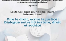 Colloque : Dire le droit, écrire la justice : textes, discours et pratiques critiques à l’échelle internationale