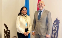 Amina Bouayach s'entretient à Genève avec le président du Conseil des droits de l'Homme